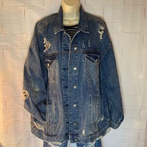 Denim Distressed Jacket
